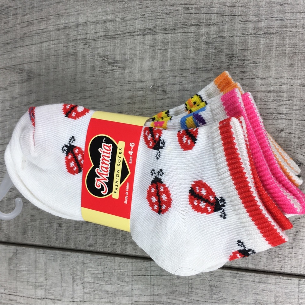 MAMIA Girls Socks Size 4-6 NWT